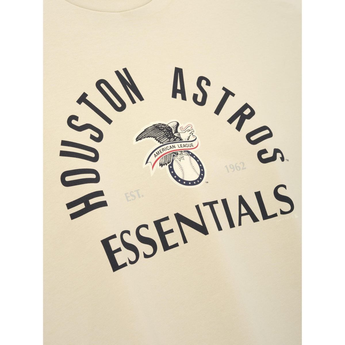 Fear of God Essentials Astros American League Merch Tee Sandstone - Im Your Wardrobe