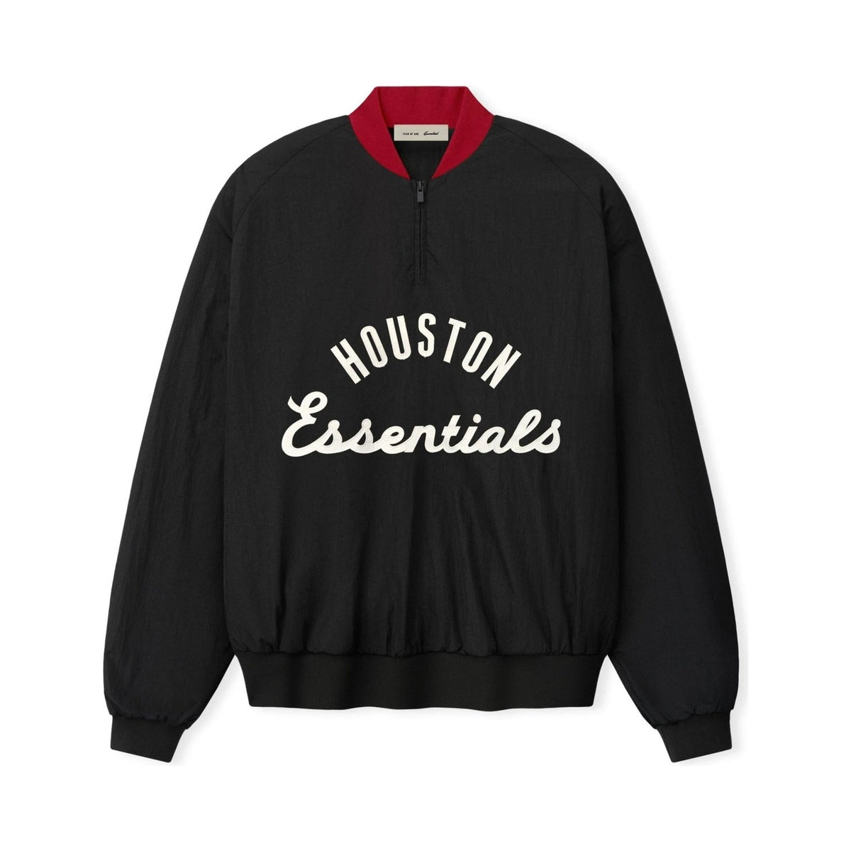 Fear of God Essentials Astros Half Zip Pullover Black - Im Your Wardrobe