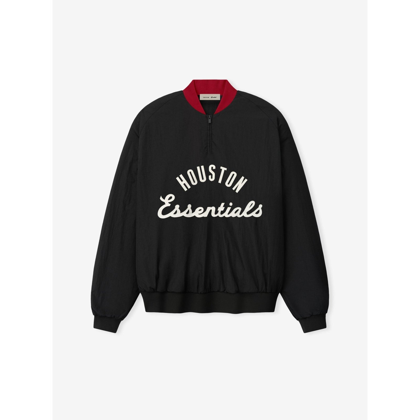 Fear of God Essentials Astros Half Zip Pullover Black - Im Your Wardrobe