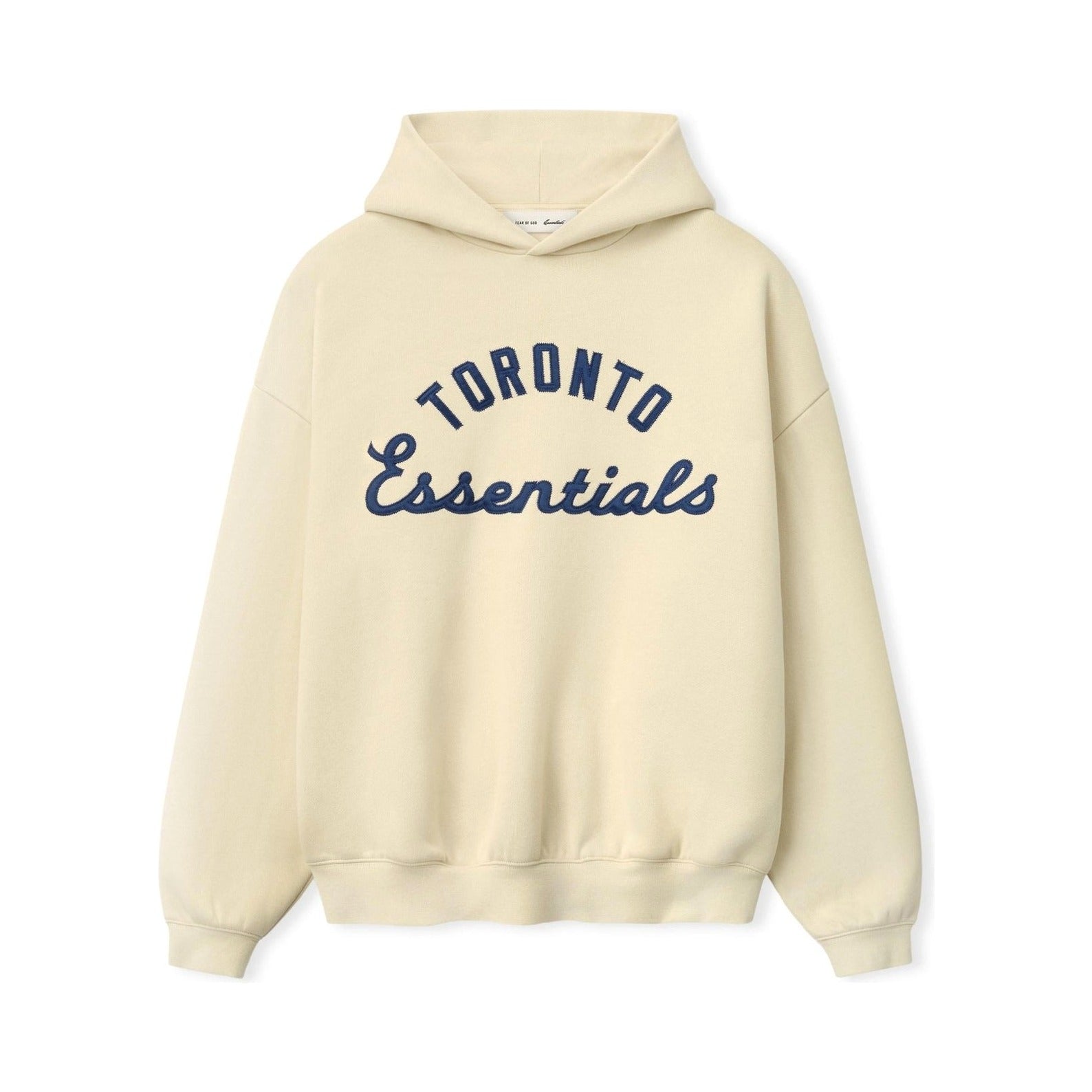Fear of God Essentials Blue Jays Sport Hoodie Oat - Im Your Wardrobe