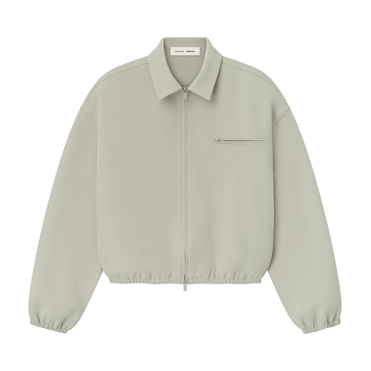 Fear of God Essentials Bonded Canvas Jacket Abbey Stone (FW25) - Im Your Wardrobe