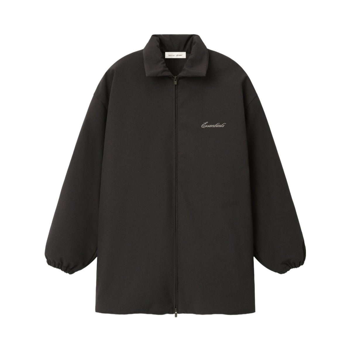 Fear of God Essentials Bonded Nylon Signature Filled Barn Jacket Ink Black - Im Your Wardrobe