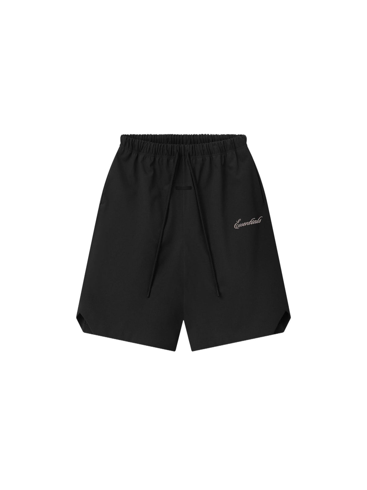 Fear of God Essentials Bonded Nylon Signature Relaxed Short W/ Slit Black - Im Your Wardrobe
