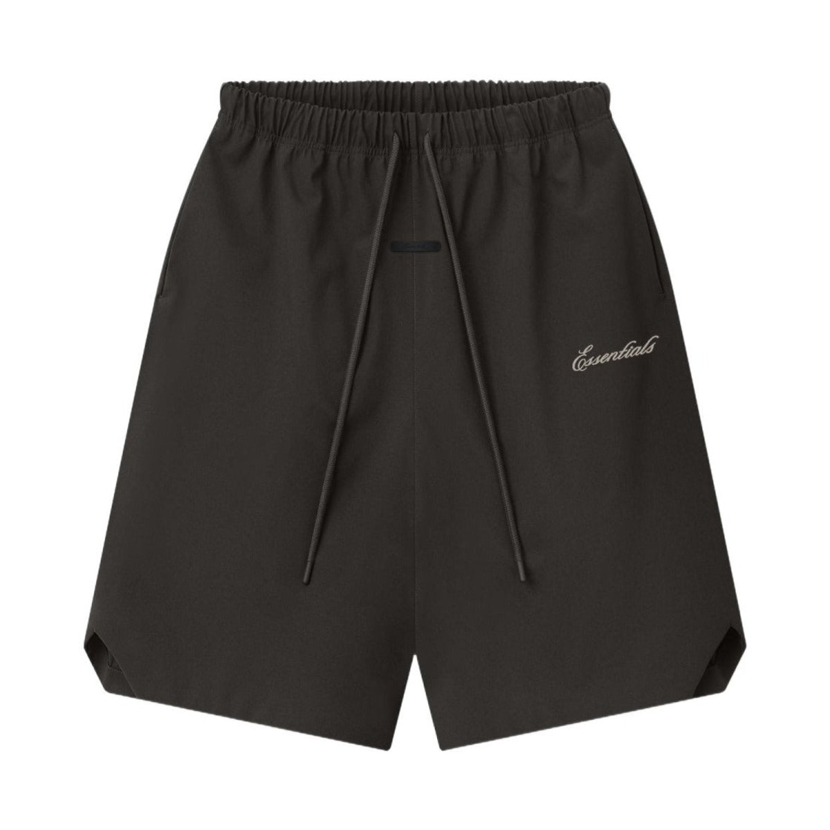 Fear of God Essentials Bonded Nylon Signature Relaxed Short W/ Slit Ink Black - Im Your Wardrobe