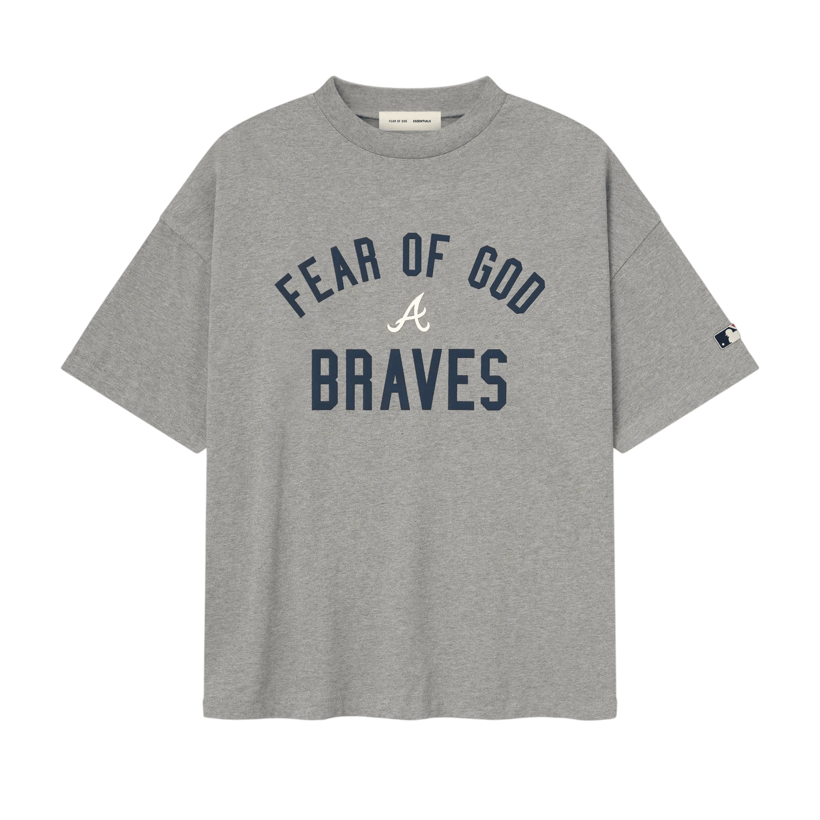 Fear of God Essentials Braves 90s Tee Dark Heather - Im Your Wardrobe
