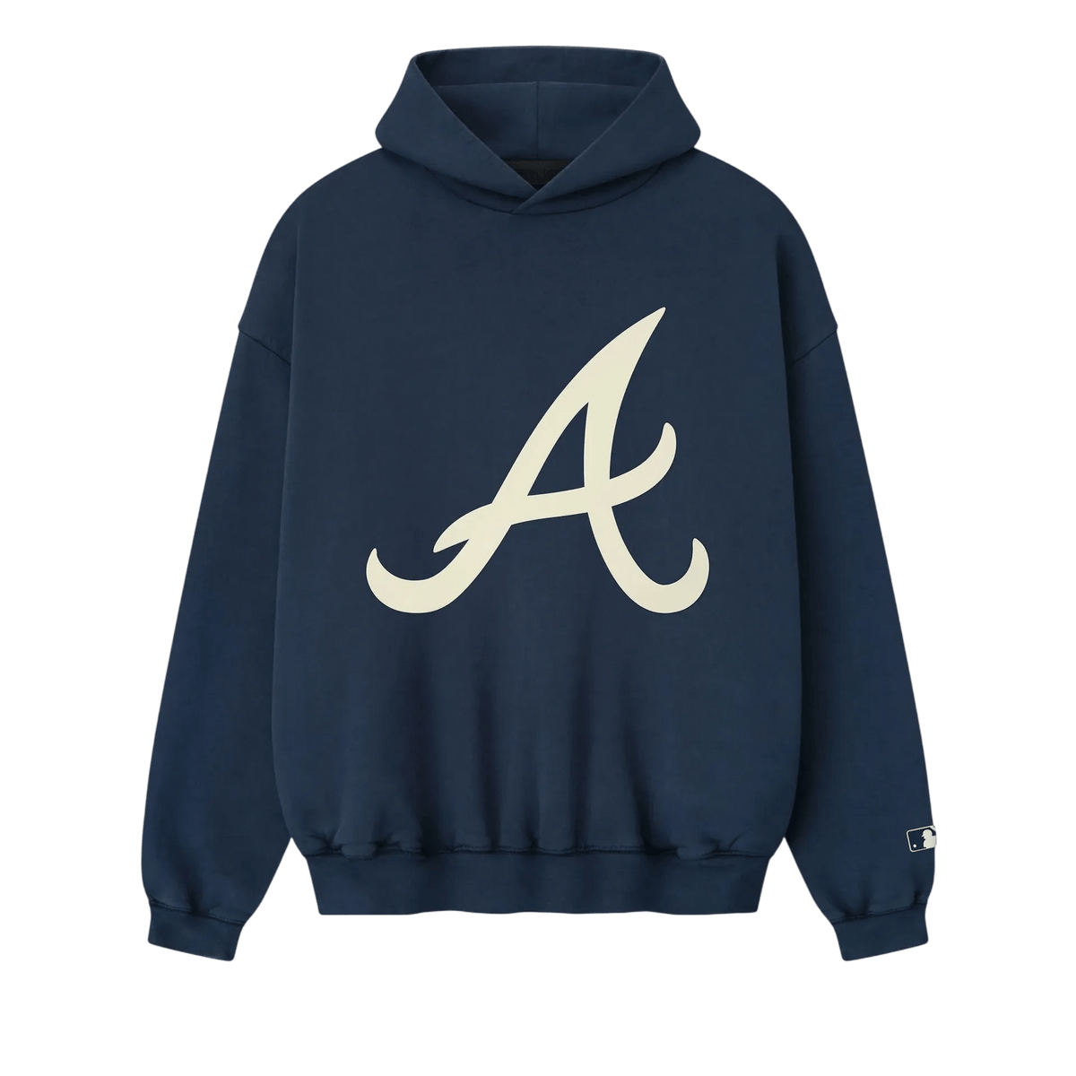 Fear of God Essentials Braves Sport Hoodie Midnight Navy - Im Your Wardrobe