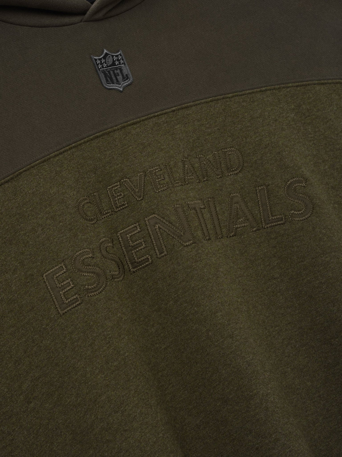 Fear of God Essentials Browns 90s Relaxed Hoodie Wood Heather - Im Your Wardrobe