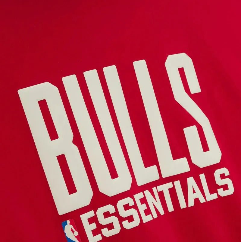 Fear of God Essentials Bulls Sport Hoodie Red/Concrete Heather - Im Your Wardrobe