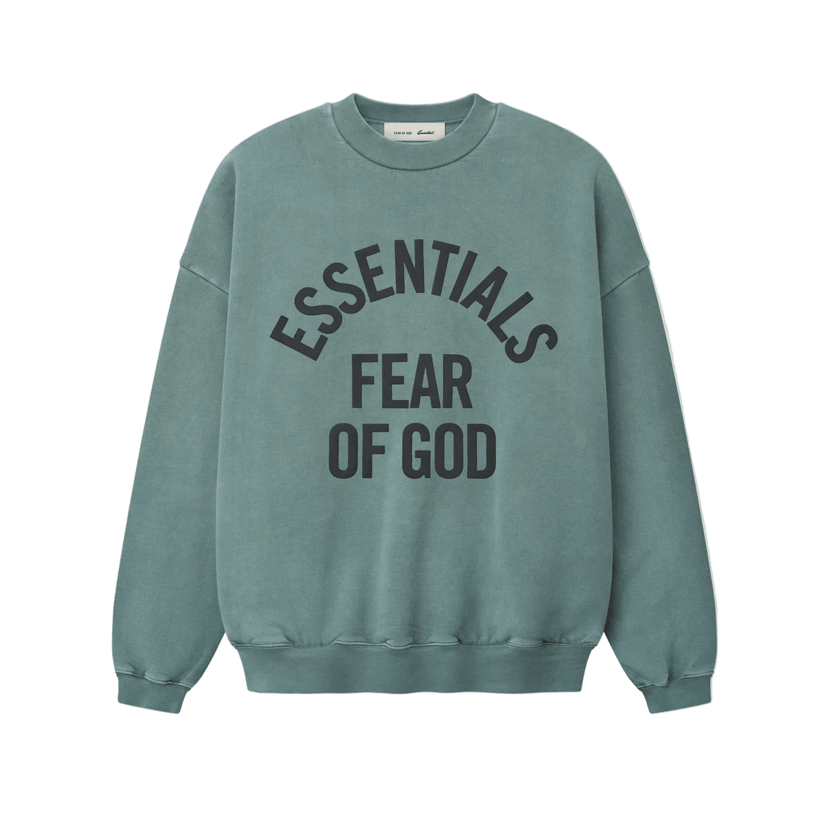 Fear Of God Essentials Campus 90s Crewneck Sweatshirt Faded Coastal - Im Your Wardrobe