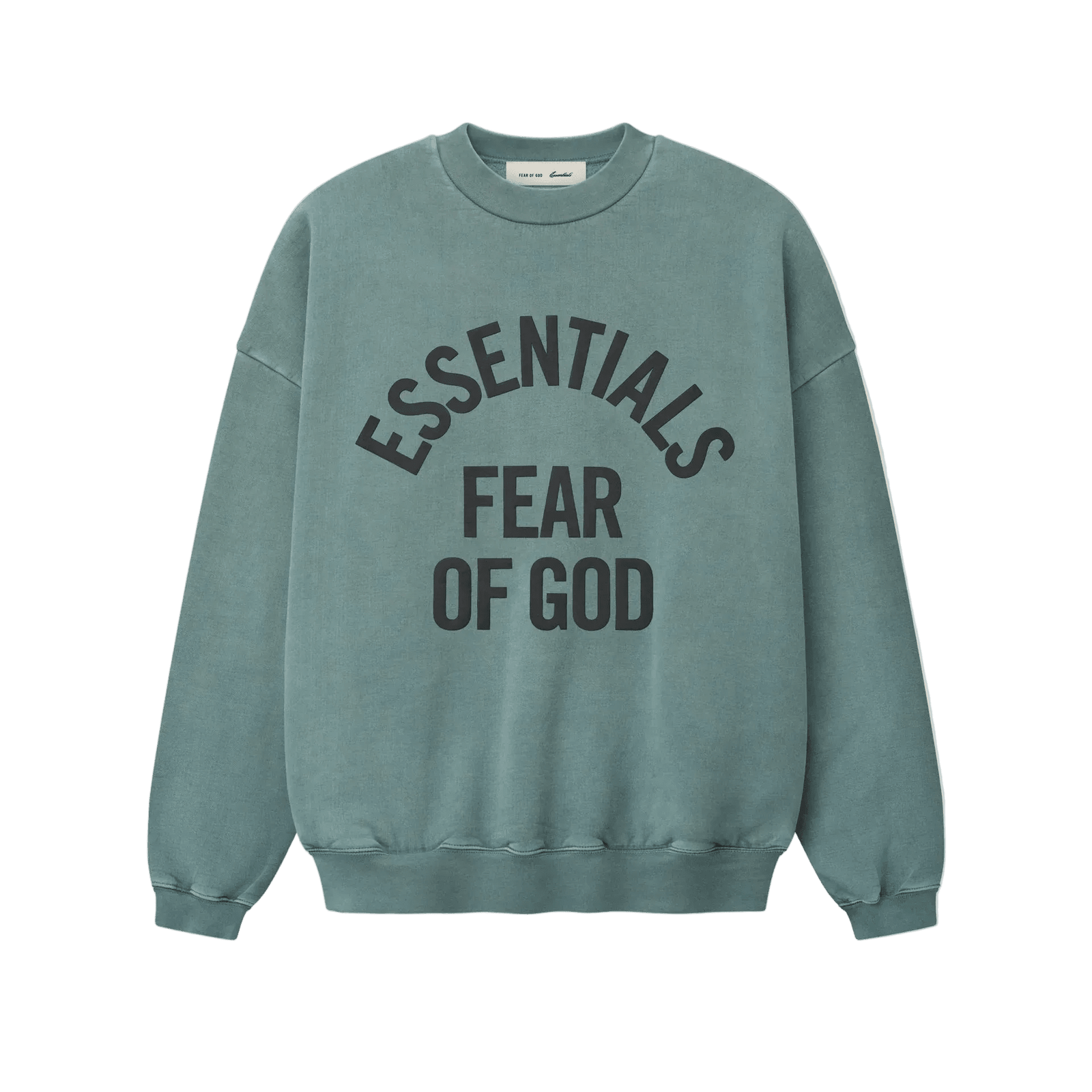 Fear Of God Essentials Campus 90s Crewneck Sweatshirt Faded Coastal - Im Your Wardrobe