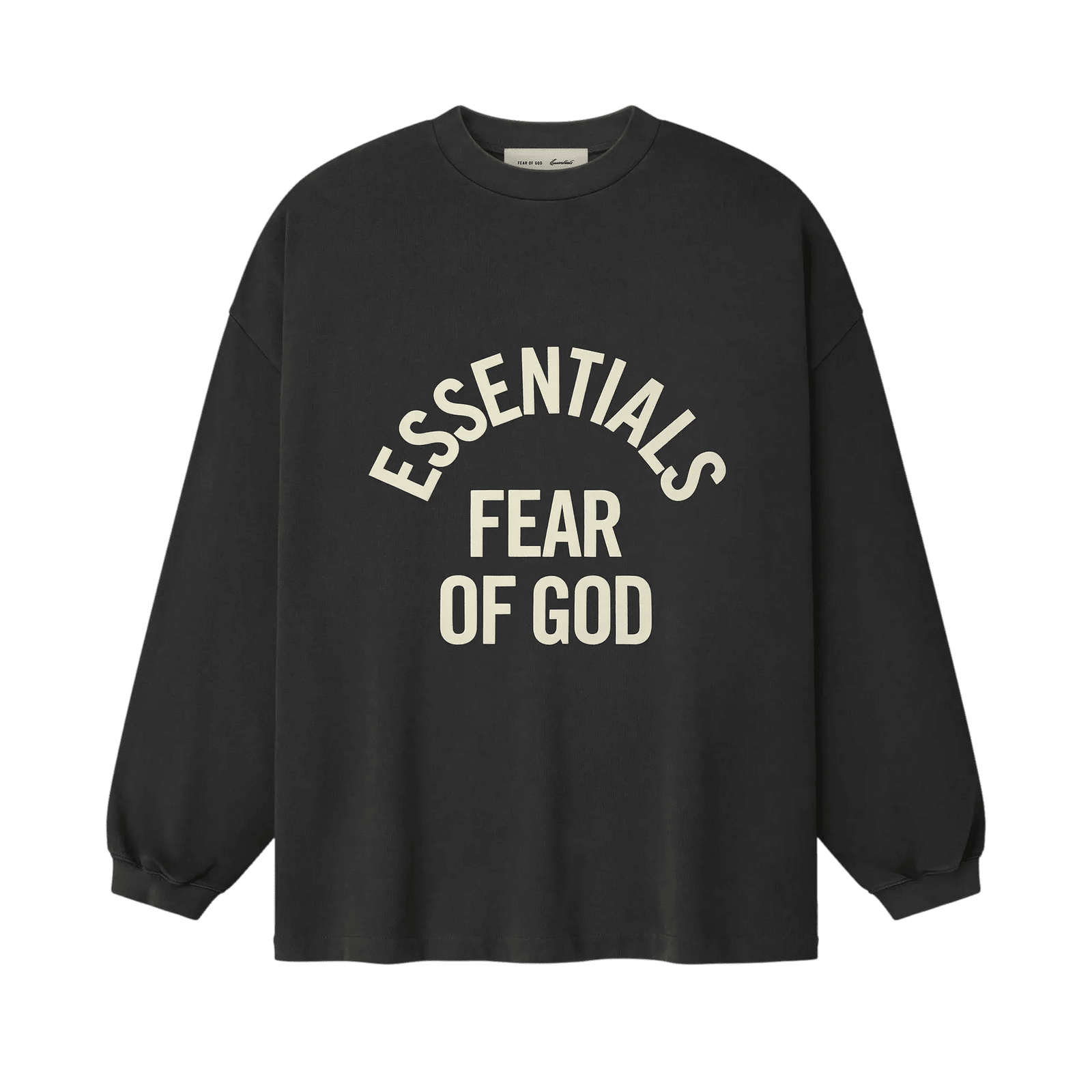 Fear Of God Essentials Campus 90s Long Sleeve Tee Faded Black - Im Your Wardrobe