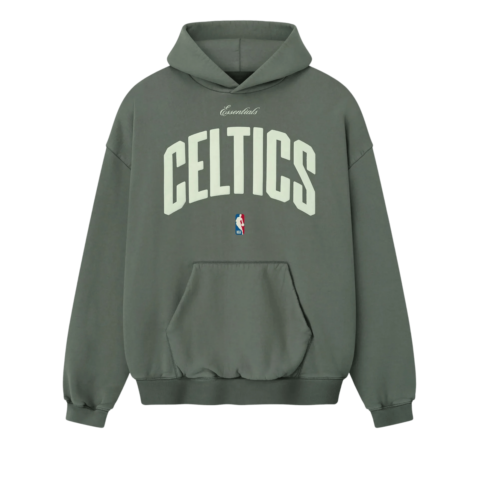 Fear of God Essentials Celtics 90s Hoodie Balsam Green - Im Your Wardrobe