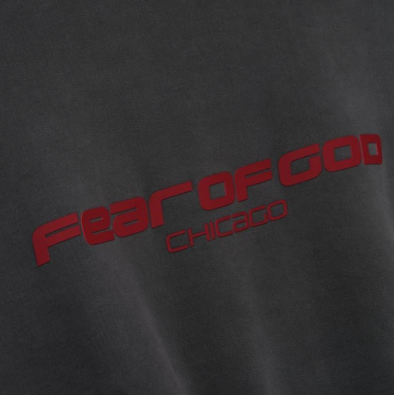 Fear of God Essentials Chicago Heavy Fleece Cropped Sweatshirt Iron Grey - Im Your Wardrobe