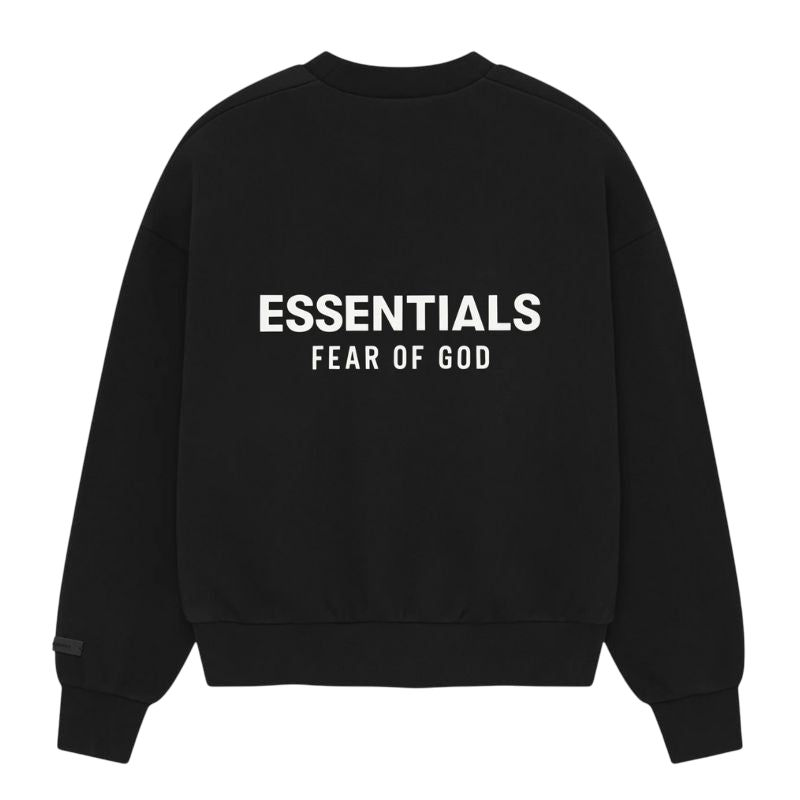 Fear of God Essentials Classic Crewneck Jet Black (2025) - Im Your Wardrobe