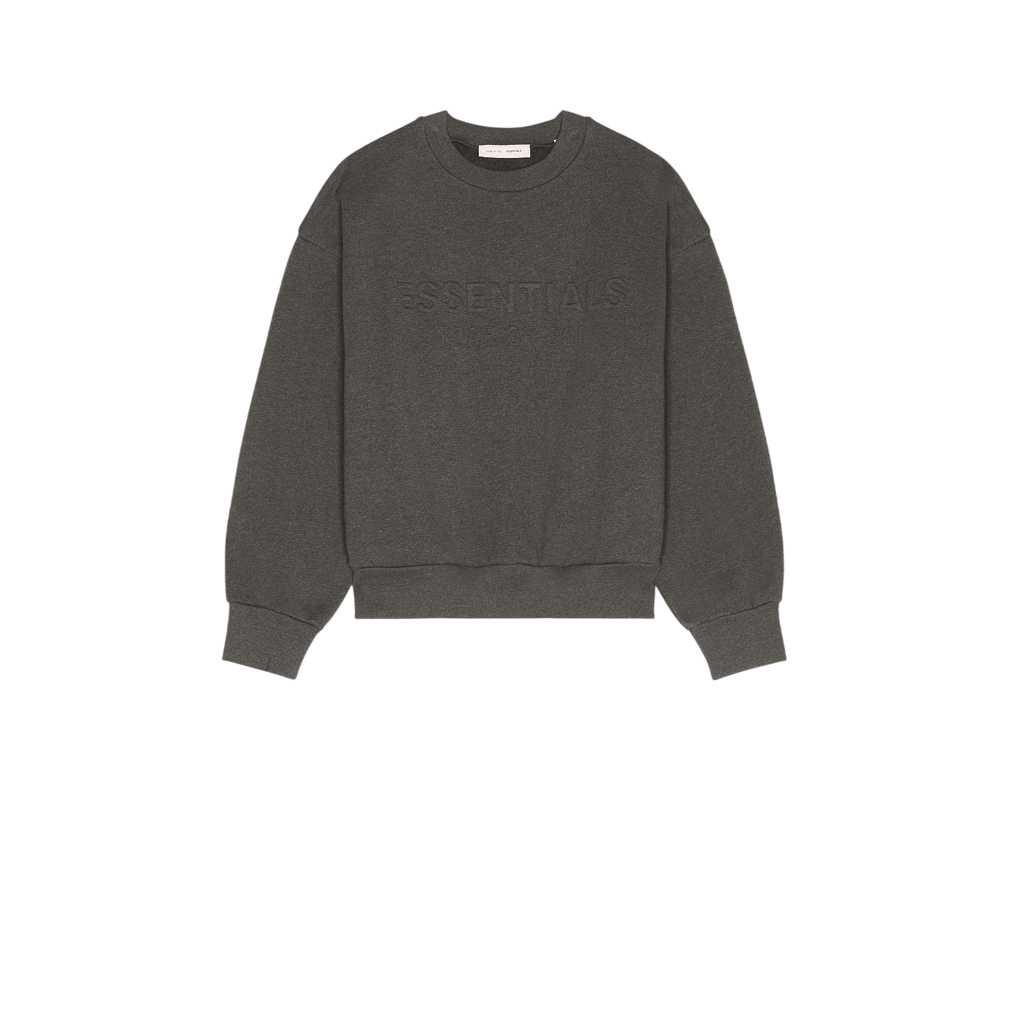 Fear of God Essentials Classic Crewneck Sweatshirt Charcoal Heather - Im Your Wardrobe