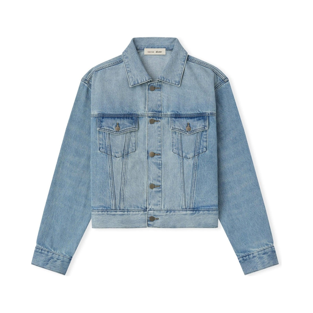 Fear of God Essentials Classic Denim Jacket Classic Blue - Im Your Wardrobe