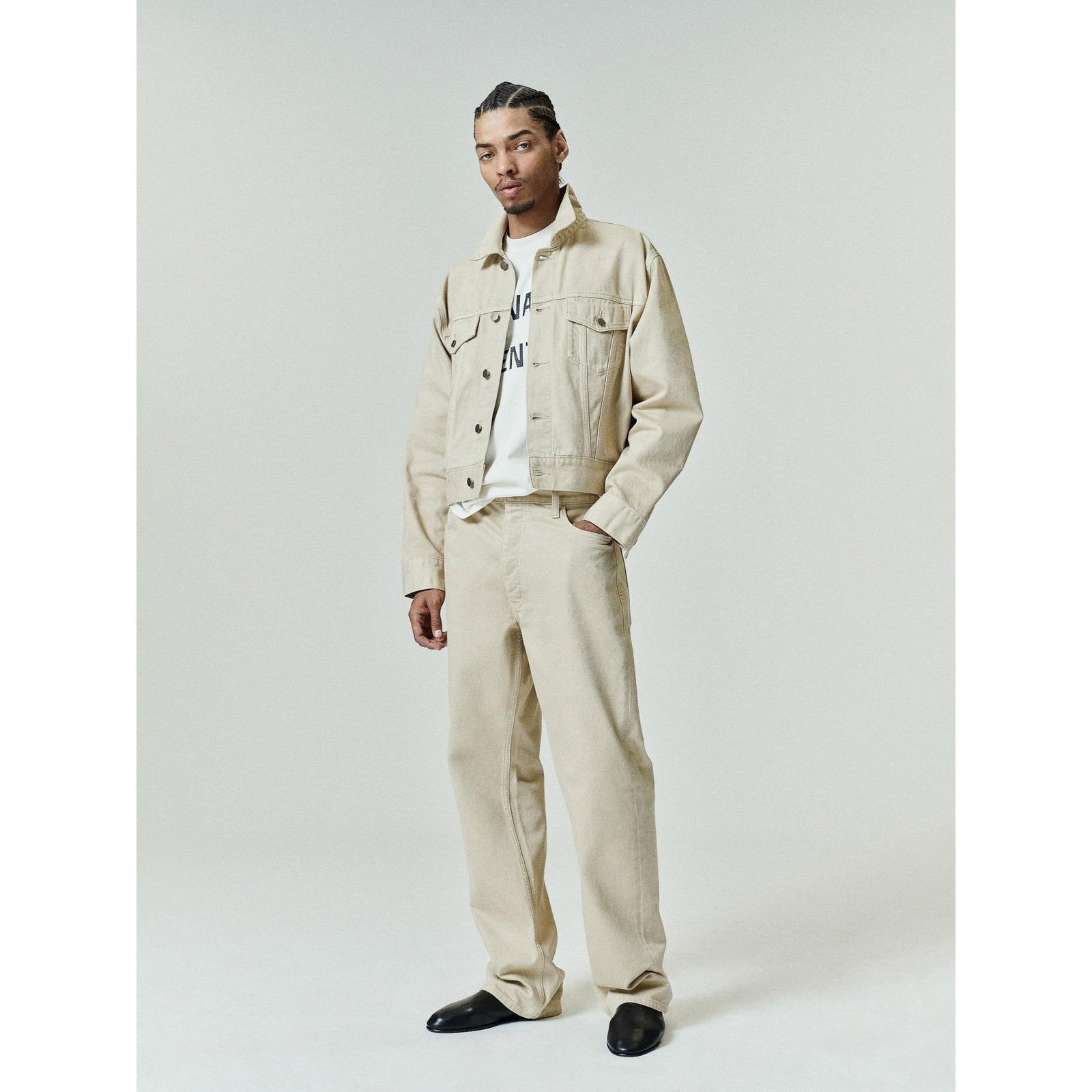 Fear of God Essentials Classic Denim Jacket Overdyed Dune - Im Your Wardrobe