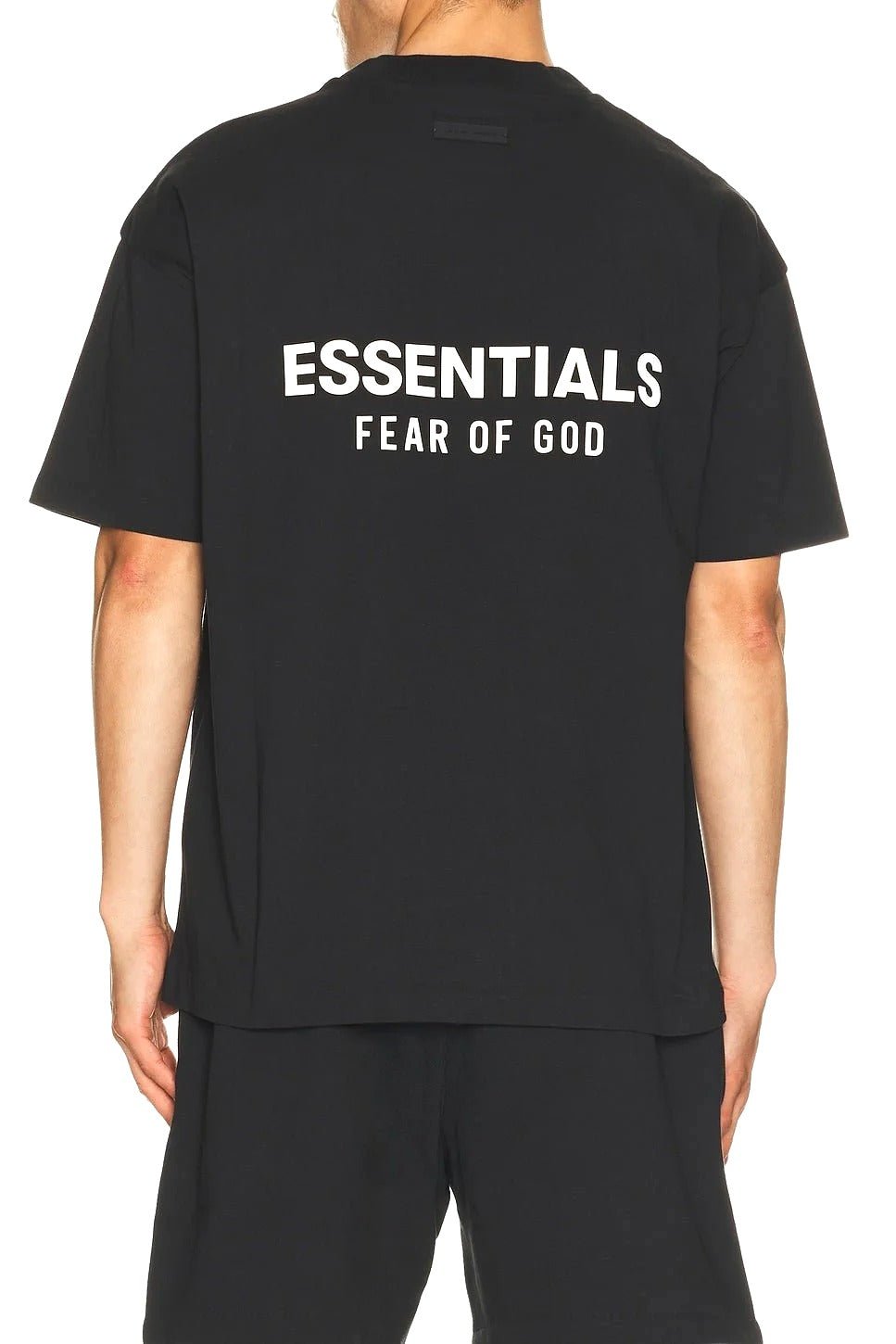 Fear of God Essentials Classic Fit T-Shirt Back Logo Vintage Black - Im Your Wardrobe