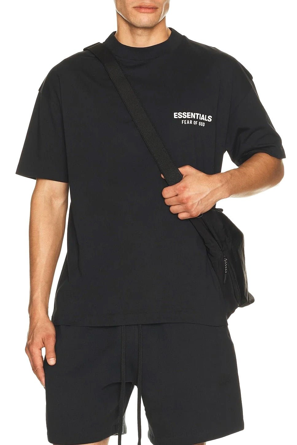 Fear of God Essentials Classic Fit T-Shirt Back Logo Vintage Black - Im Your Wardrobe