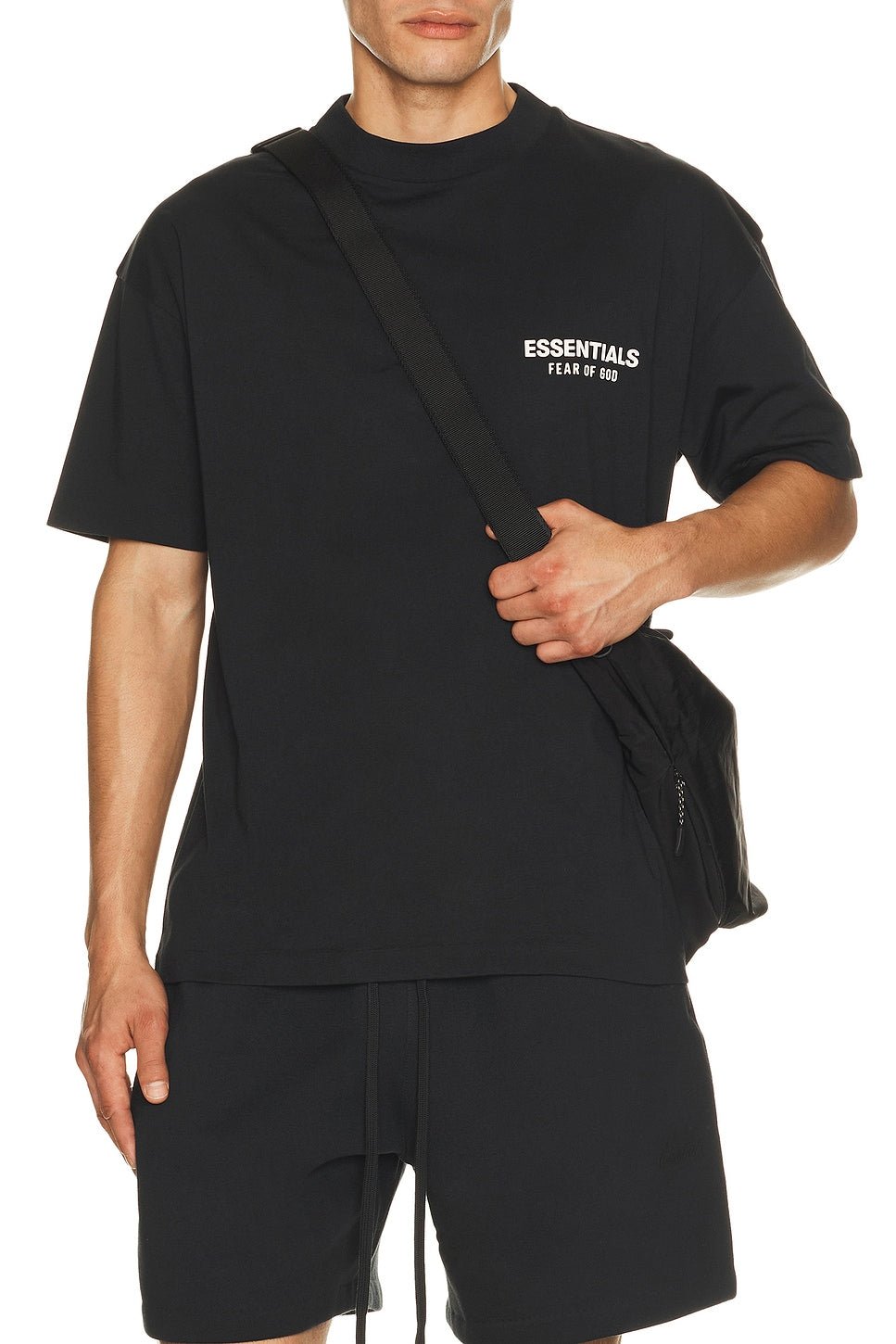 Fear of God Essentials Classic Fit T-Shirt Back Logo Vintage Black - Im Your Wardrobe