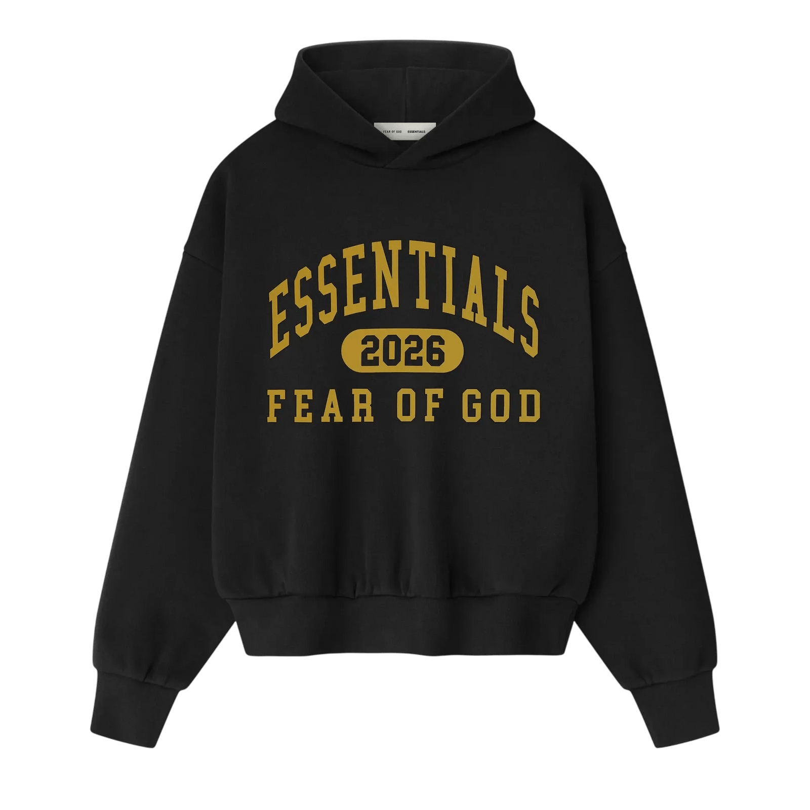 Fear of God Essentials Classic Fleece Hoodie Vintage Black - Im Your Wardrobe