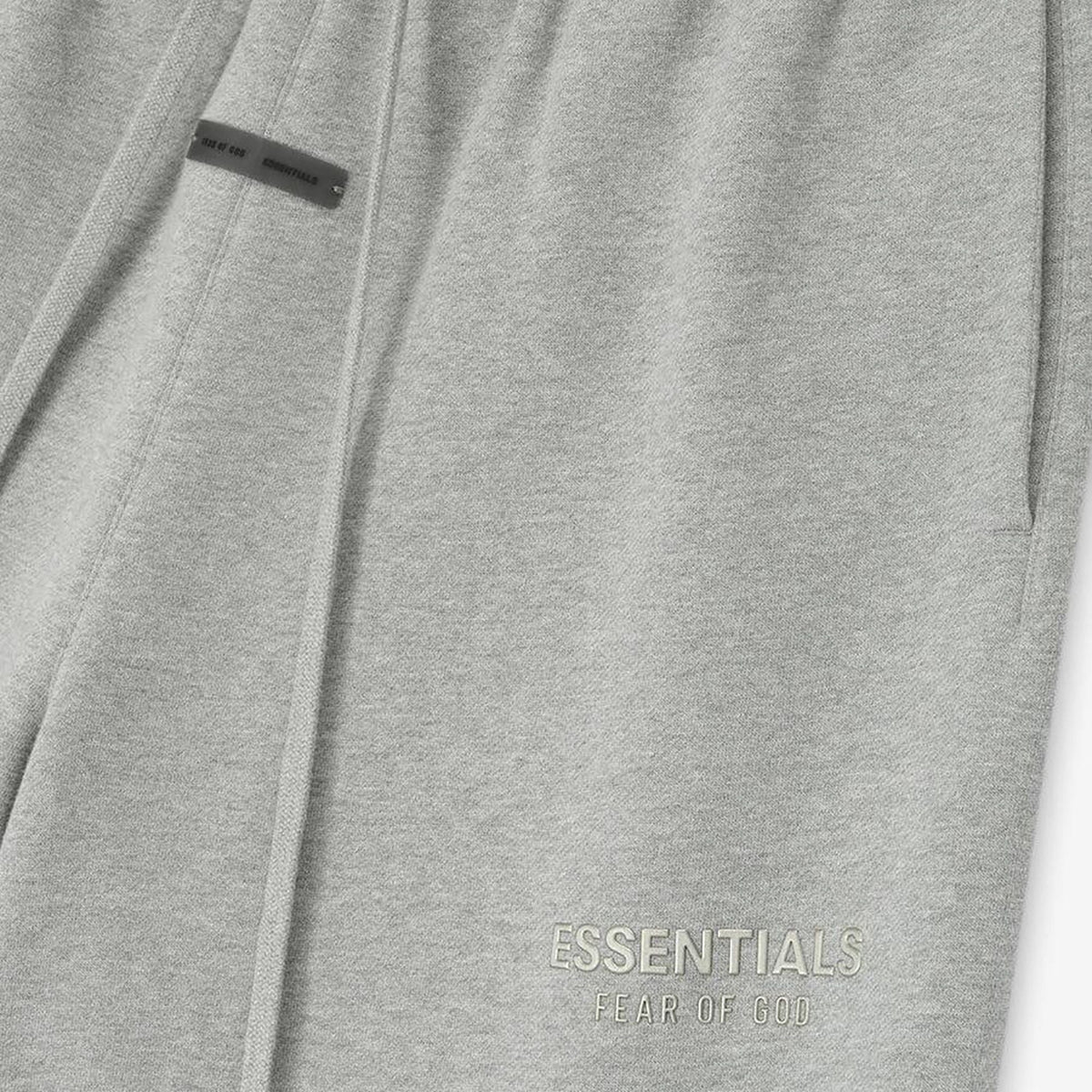 Fear of God Essentials Classic Fleece Sweatshort Concrete Heather (FW25) - Im Your Wardrobe