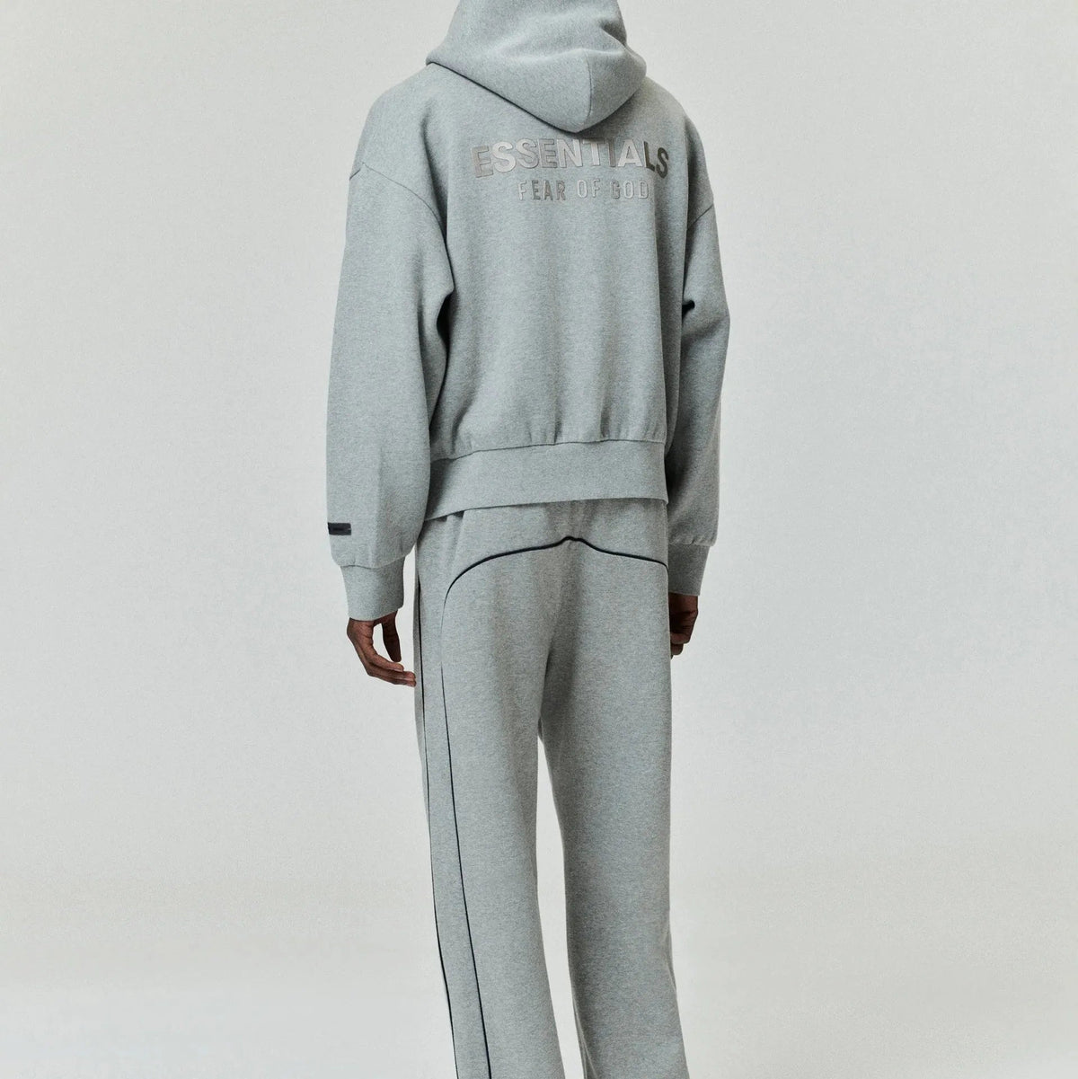 Fear of God Essentials Classic Fleece Zip - Up Hoodie Abbey Stone - Im Your Wardrobe