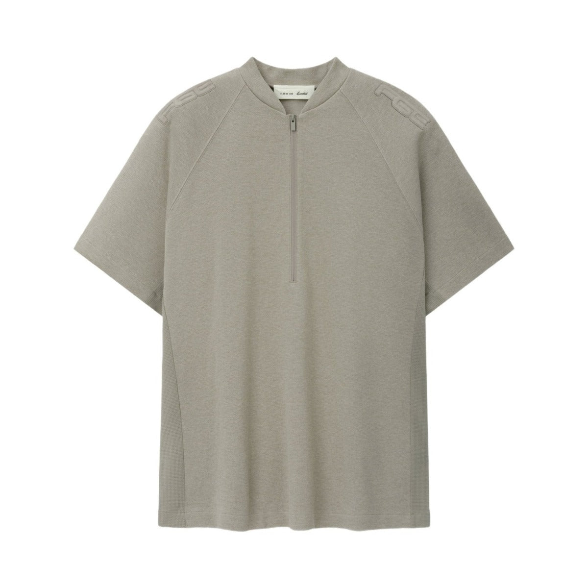 Fear of God Essentials Classic Half Zip Raglan Pyrite Heather - Im Your Wardrobe