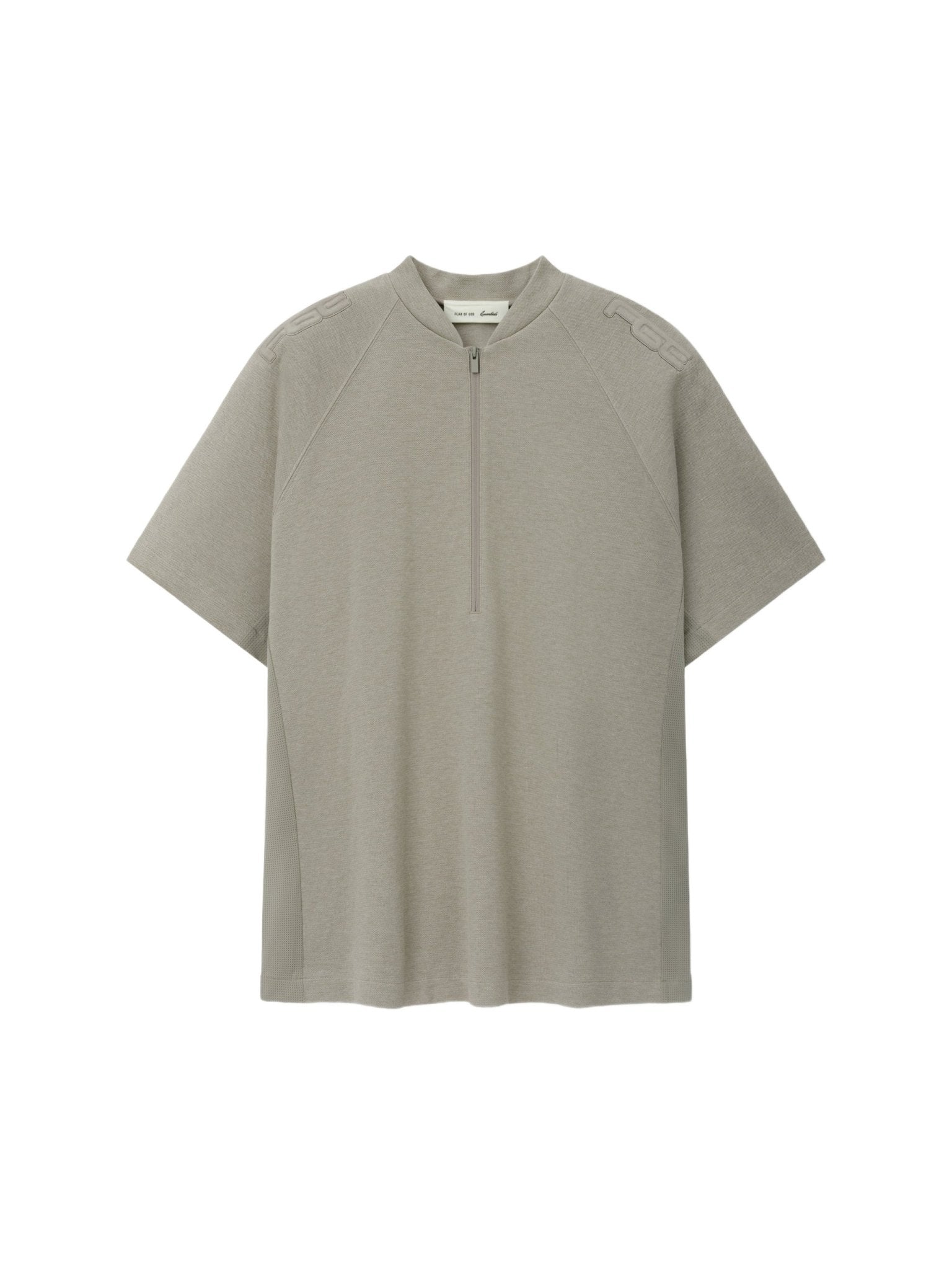 Fear of God Essentials Classic Half Zip Raglan Pyrite Heather - Im Your Wardrobe