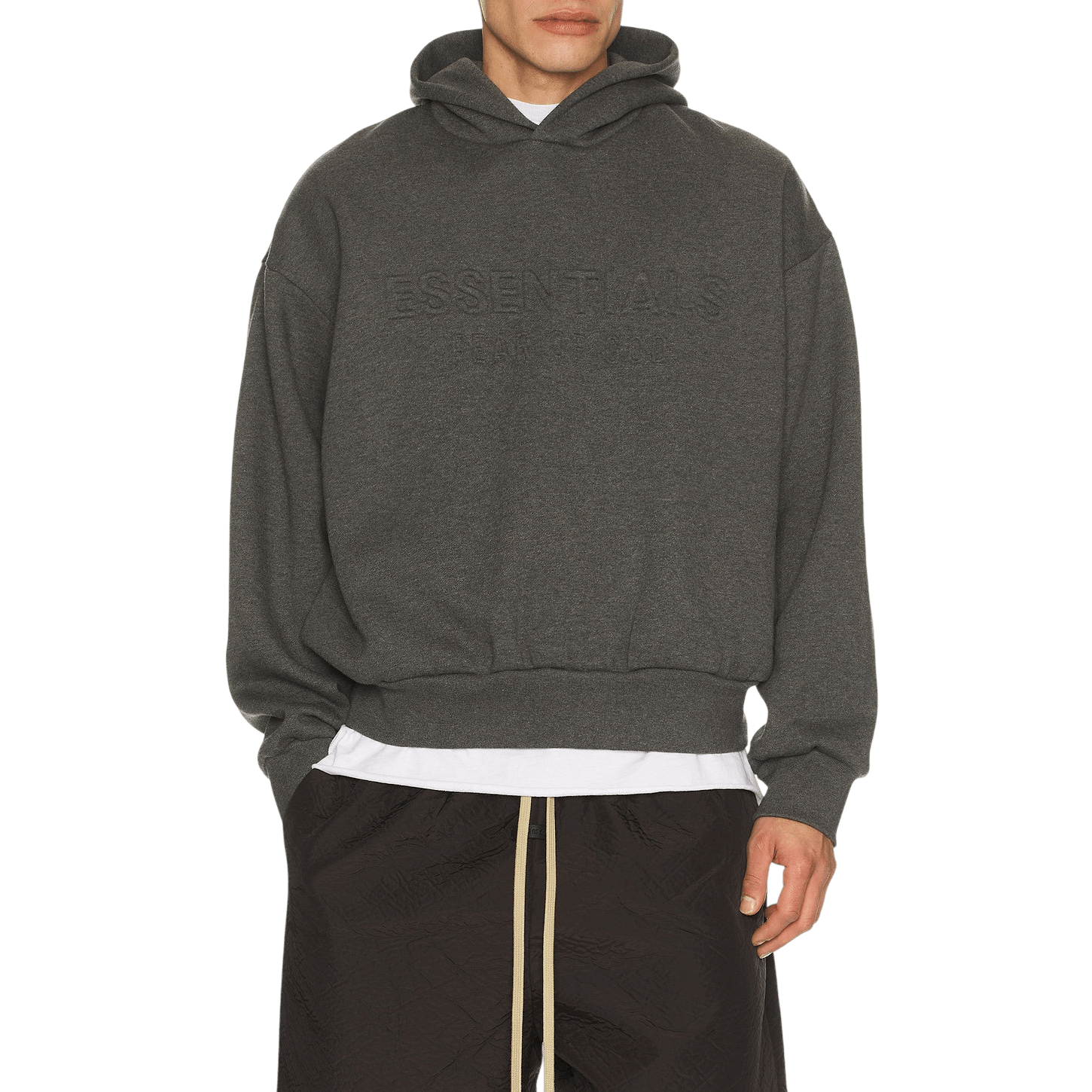 Fear of God Essentials Classic Hoodie Charcoal Heather - Im Your Wardrobe