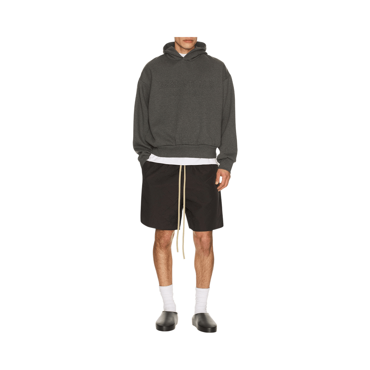 Fear of God Essentials Classic Hoodie Charcoal Heather - Im Your Wardrobe