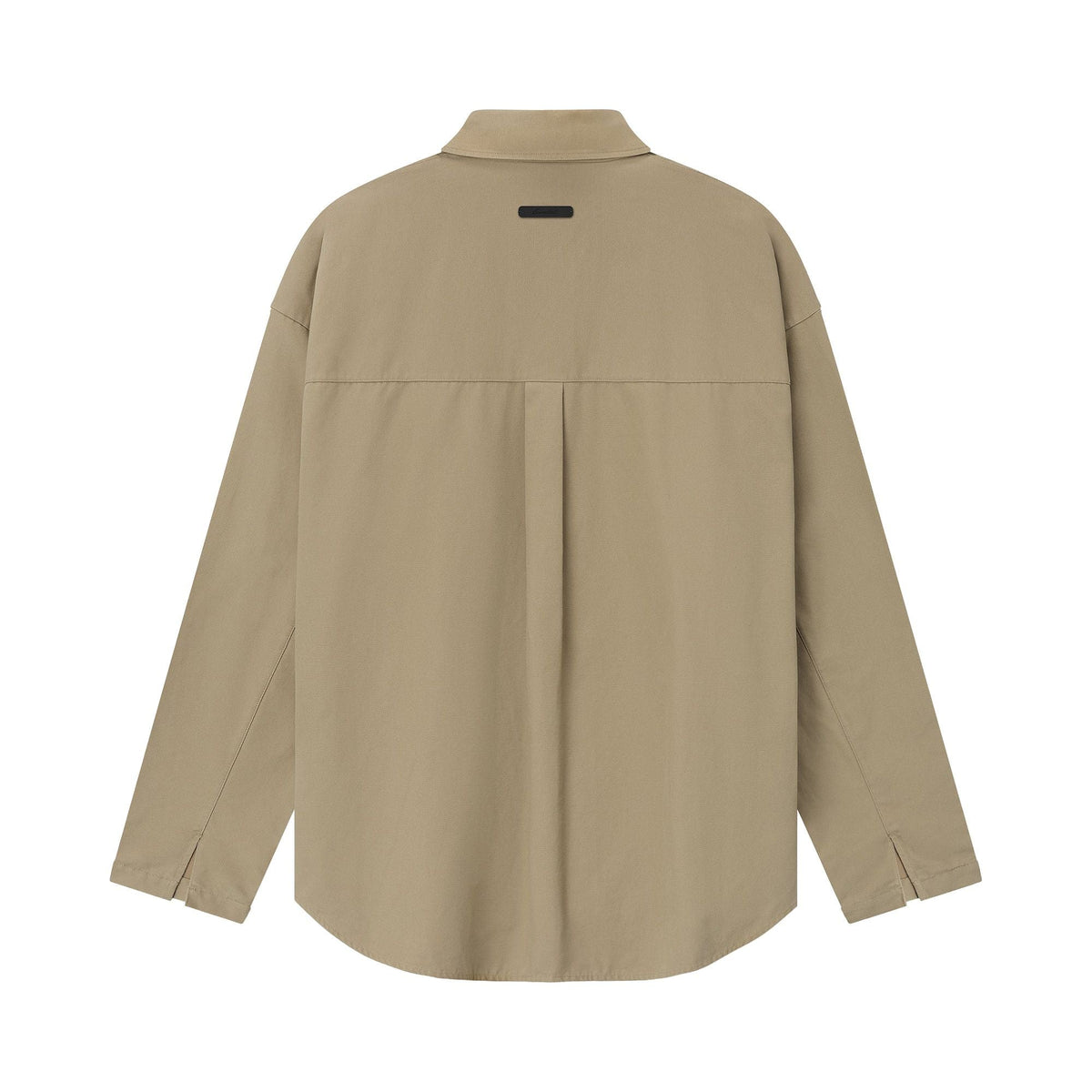 Fear of God Essentials Cotton Canvas Overshirt Dune (SS26) - Im Your Wardrobe