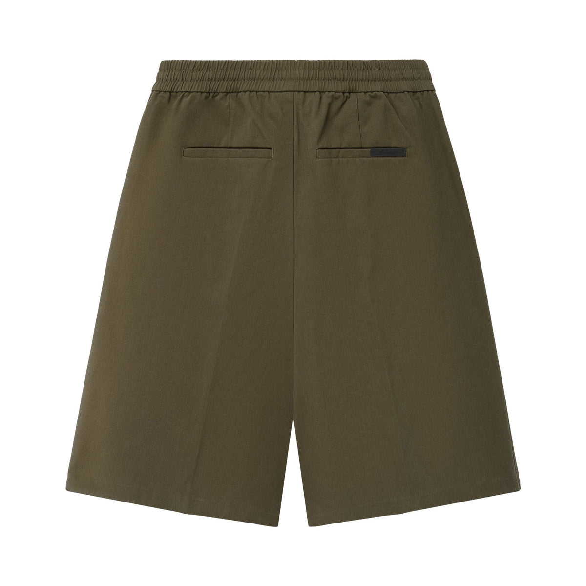 Fear of God Essentials Cotton Twill Relaxed Drawstring Short Moss (SS26) - Im Your Wardrobe