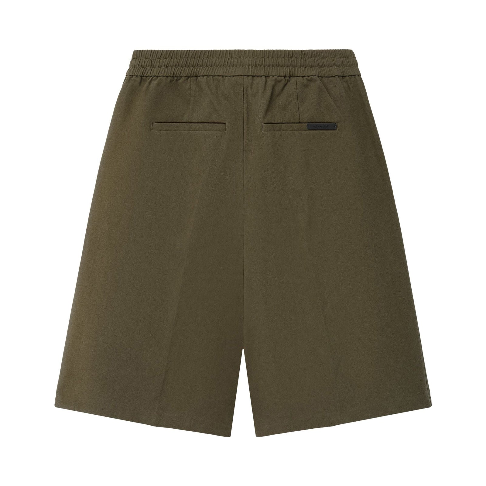 Fear of God Essentials Cotton Twill Relaxed Drawstring Short Moss (SS26) - Im Your Wardrobe