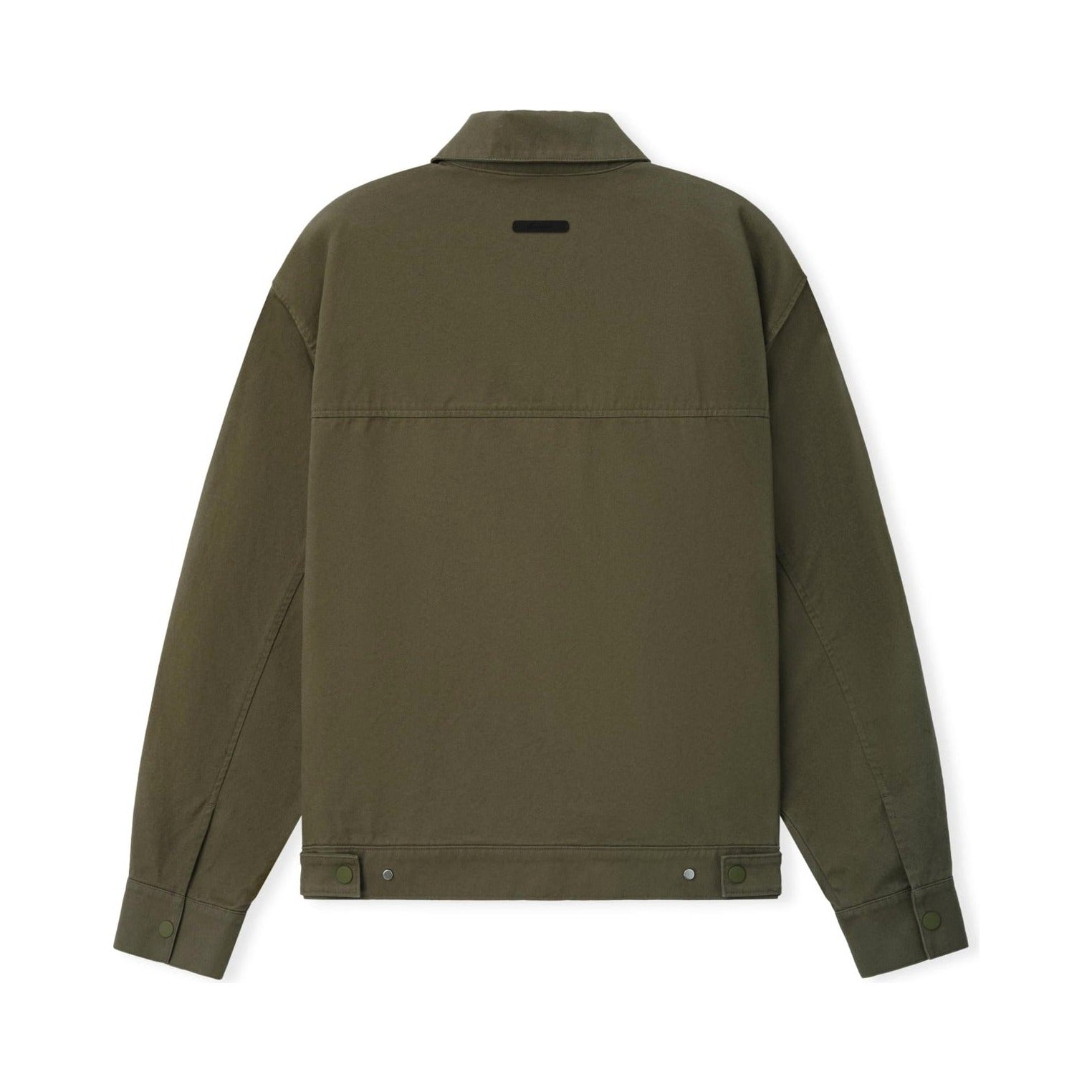 Fear of God Essentials Cotton Twill Work Jacket Moss - Im Your Wardrobe