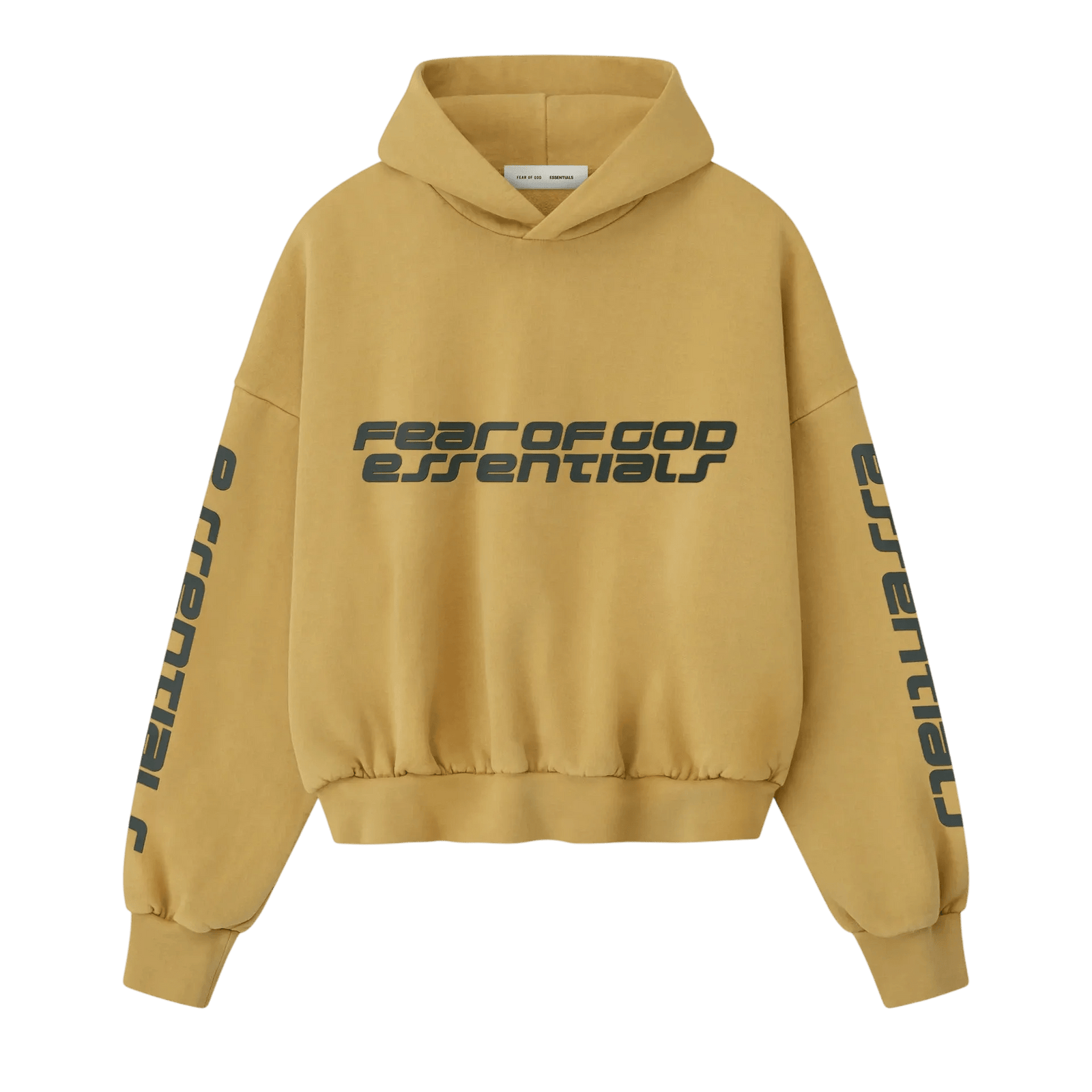 Fear of God Essentials Cropped Relaxed Hoodie Canyon - Im Your Wardrobe