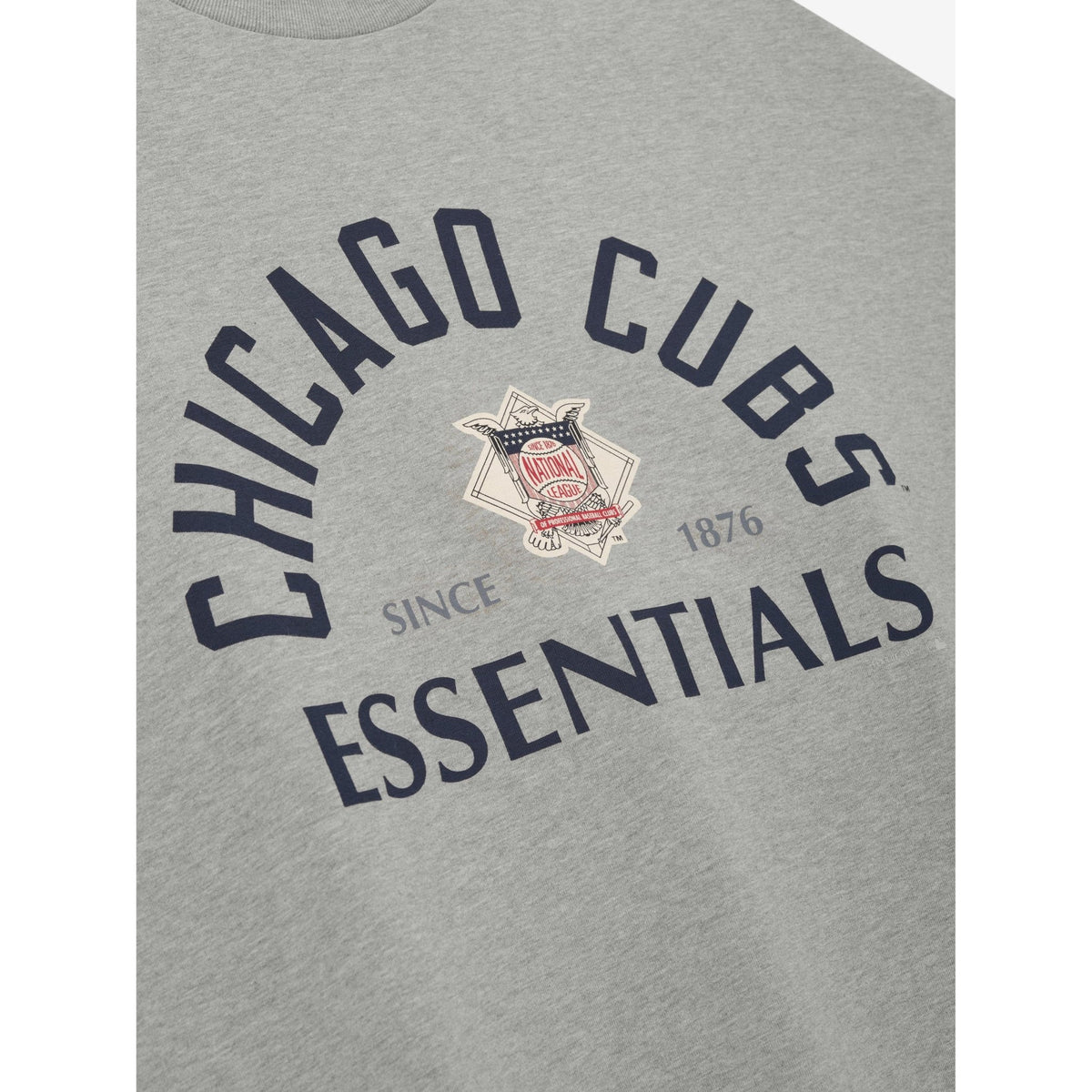 Fear of God Essentials Cubs National League Merch Tee Concrete Heather - Im Your Wardrobe