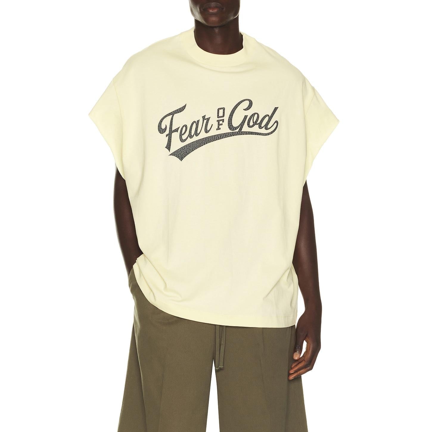 Fear of God Essentials Cut Off 90's Shirt Chalk - Im Your Wardrobe