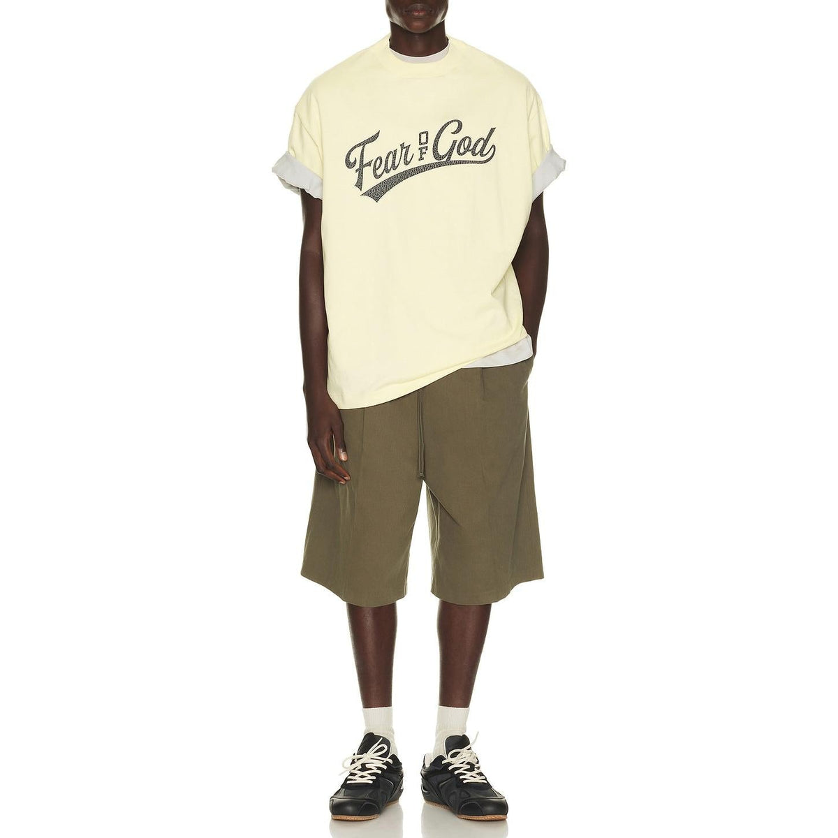 Fear of God Essentials Cut Off 90's Shirt Chalk - Im Your Wardrobe