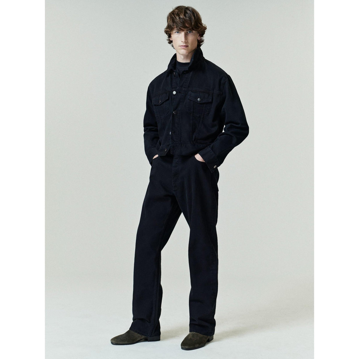 Fear of God Essentials Denim 5-Pocket Jeans Overdyed Black - Im Your Wardrobe