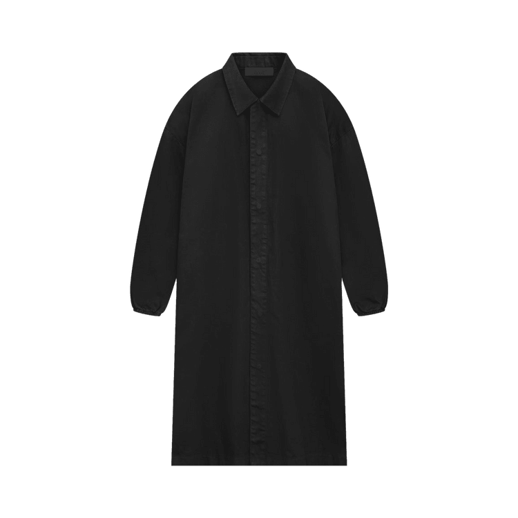 Fear of God Essentials Denim Car Coat Jet Black (SS24) - Im Your Wardrobe