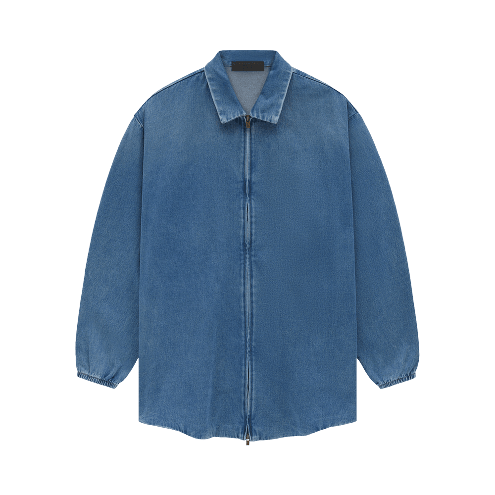 Fear of God Essentials Denim Overshirt Medium Wash - Im Your Wardrobe