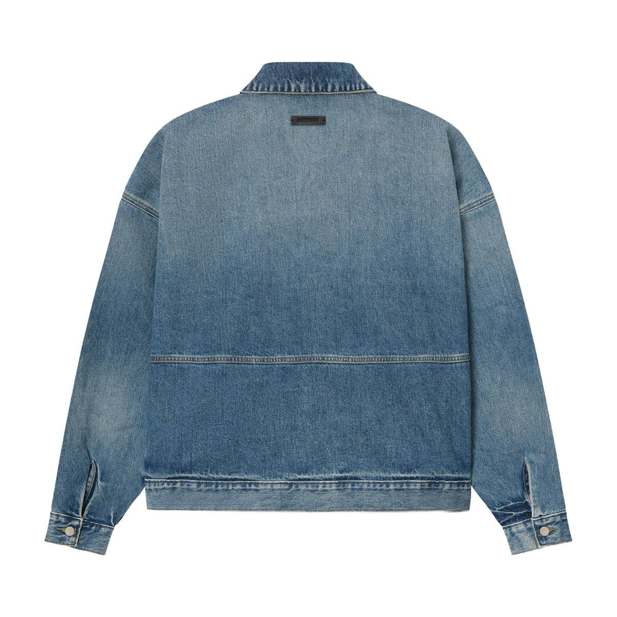 Fear of God Essentials Denim Trucker Jacket Classic Blue (SS25) - Im Your Wardrobe