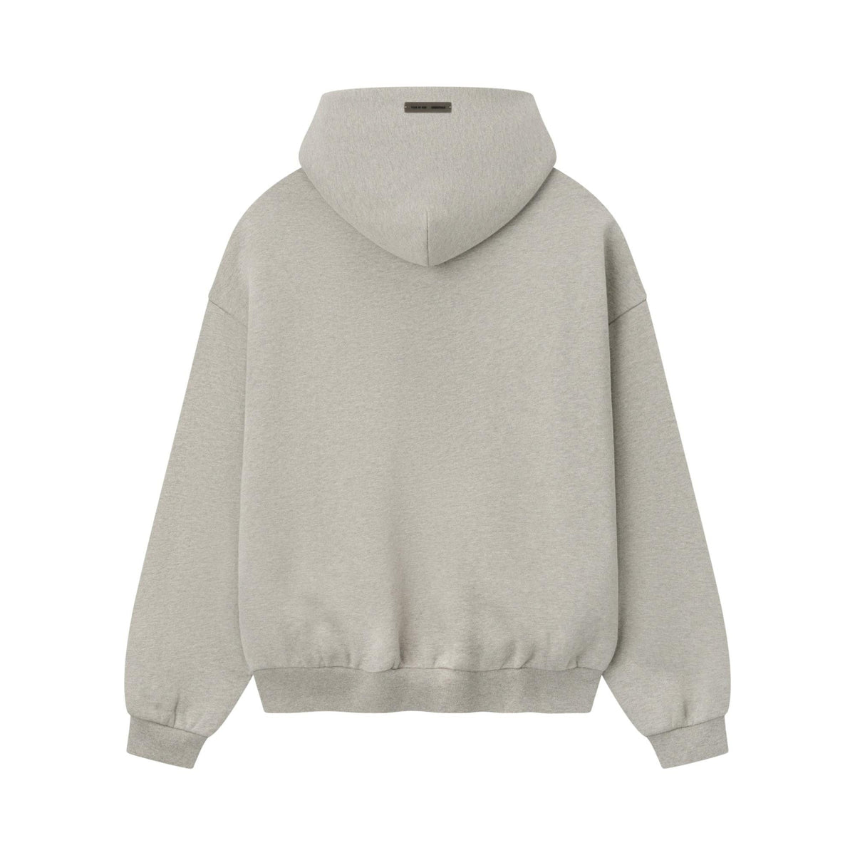 Fear of God Essentials Embossed 90s Fit Fleece Hoodie Warm Heather (FW25) - Im Your Wardrobe