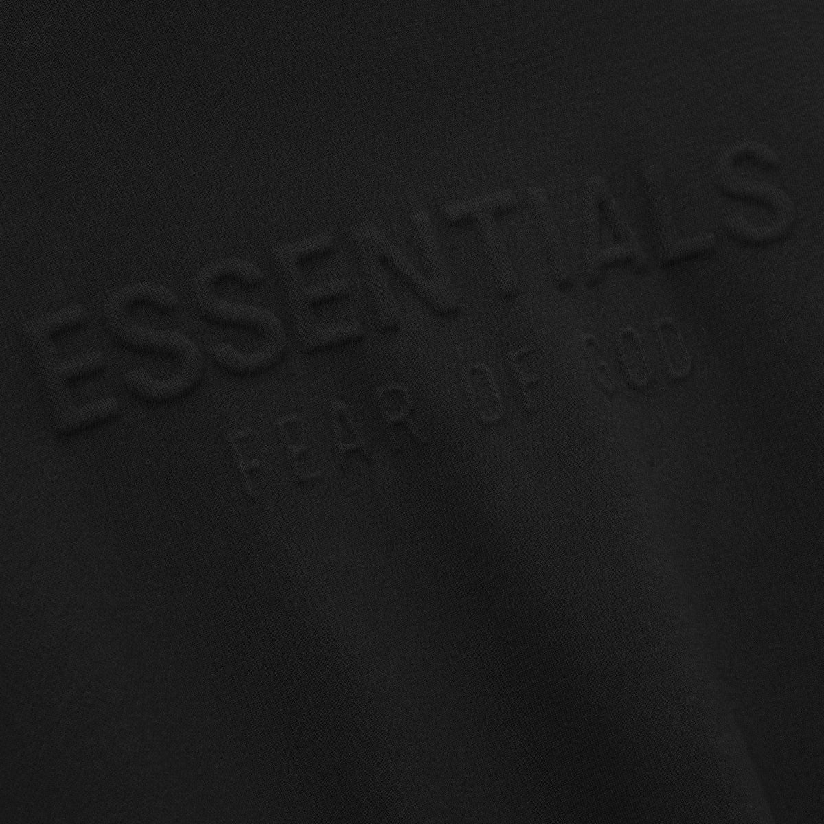 Fear of God Essentials Embossed Classic Fleece Hoodie Vintage Black - Im Your Wardrobe