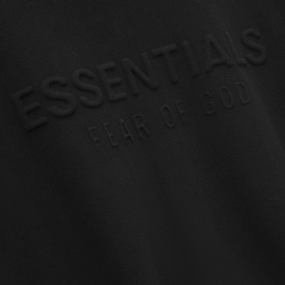 Fear of God Essentials Embossed Classic Fleece Zip - Up Hoodie Vintage Black - Im Your Wardrobe