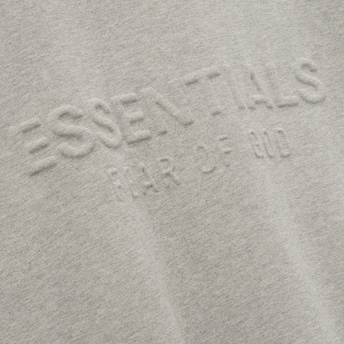 Fear of God Essentials Embossed Classic Fleece Zip - Up Hoodie Warm Heather - Im Your Wardrobe