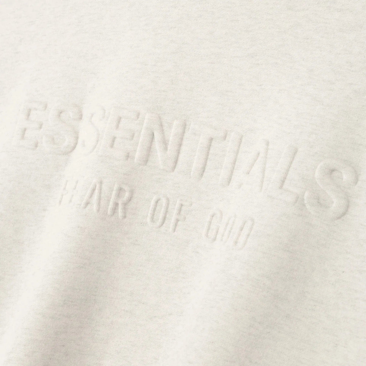Fear of God Essentials Embossed Essentials Classic Hoodie Oatmeal Heather - Im Your Wardrobe