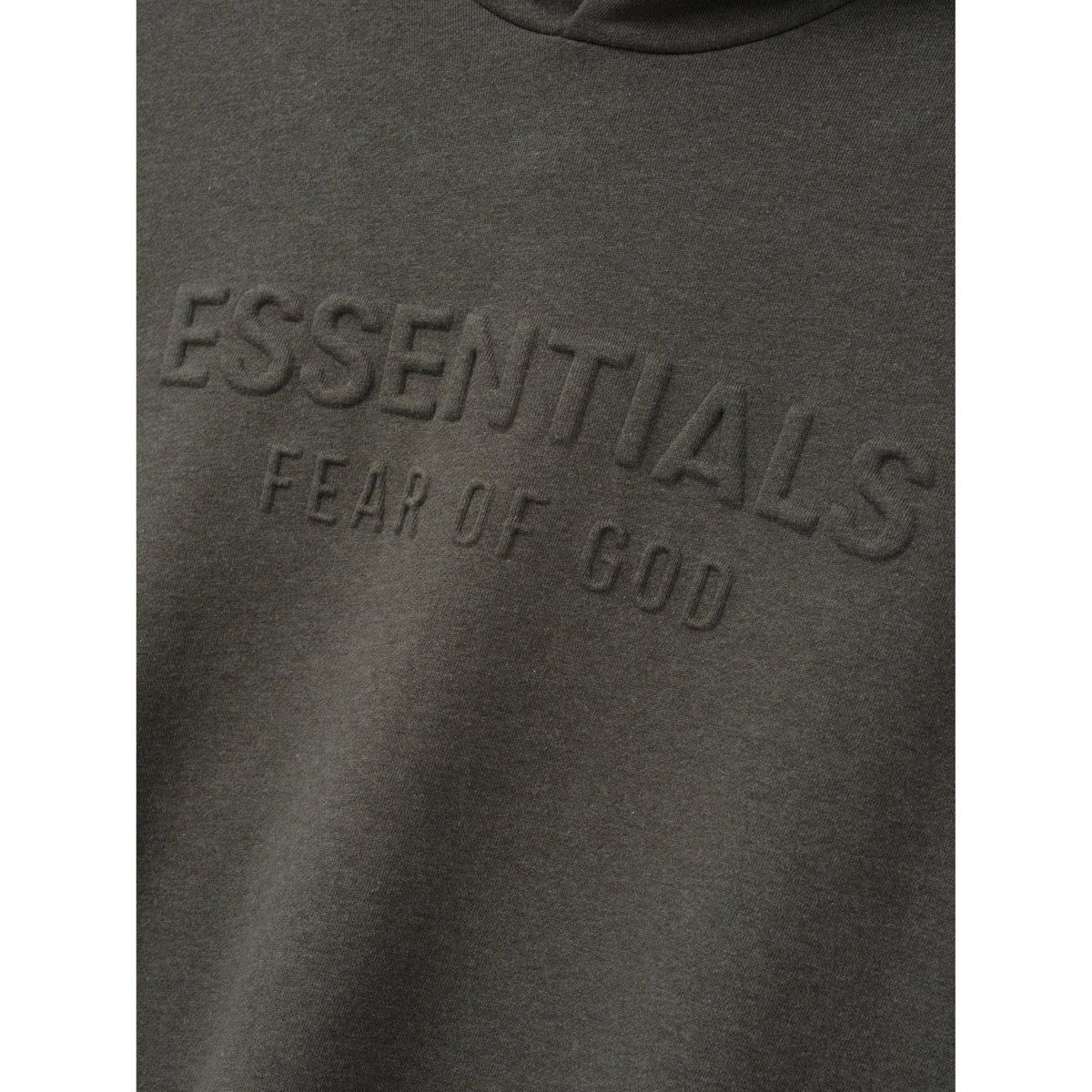 Fear of God Essentials Embossed FW26 90s Relaxed Hoodie Ash Heather - Im Your Wardrobe