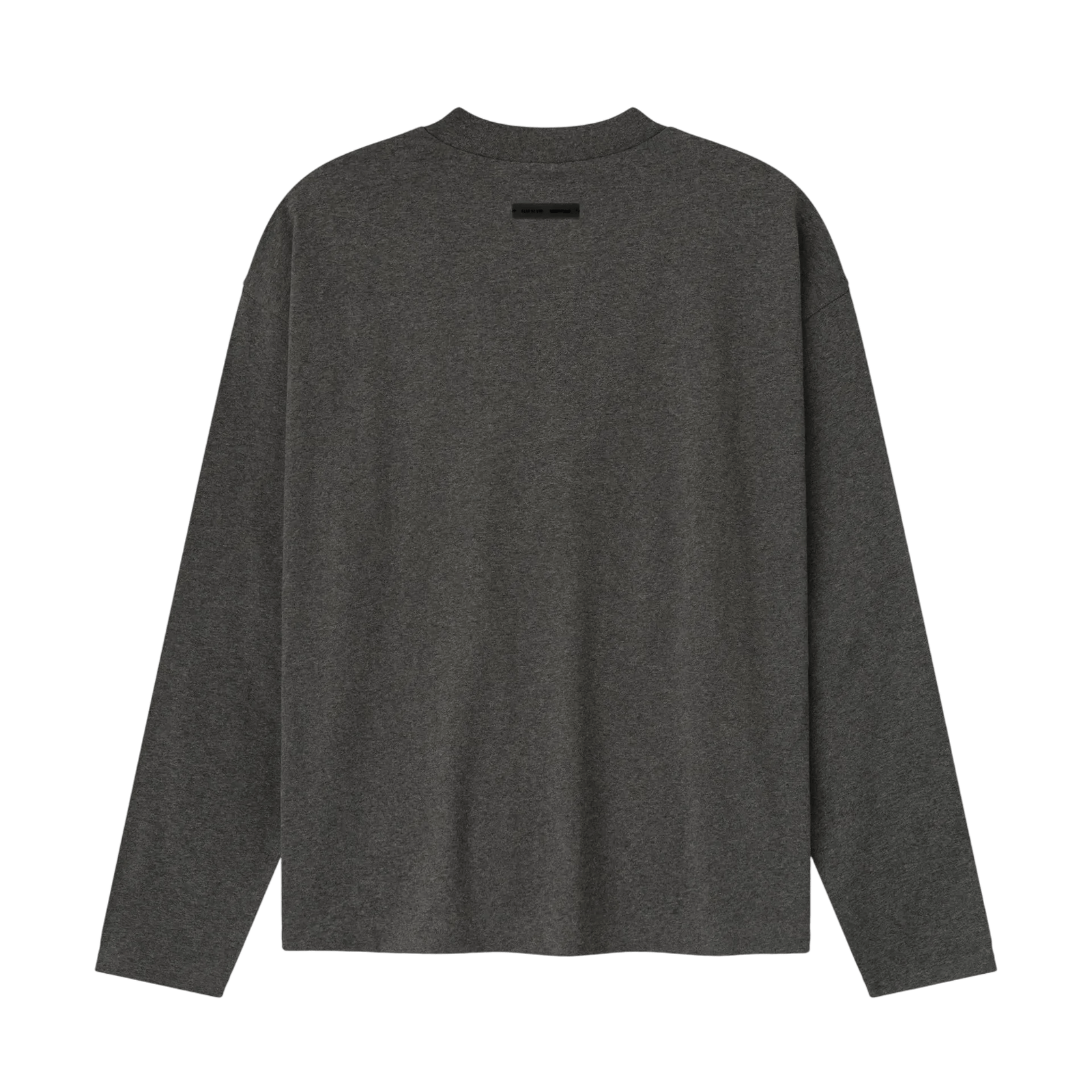 Fear of God Essentials Embroidered Classic Fit Hooded Long Sleeve Charcoal Heather - Im Your Wardrobe